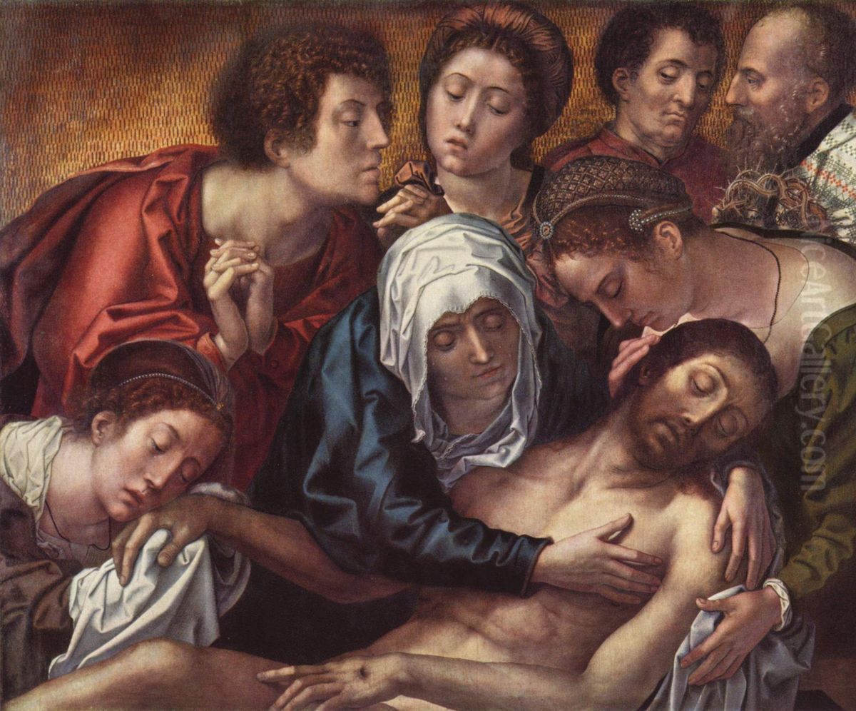 The Death of Christ Oil Painting by Orley, Bernard van