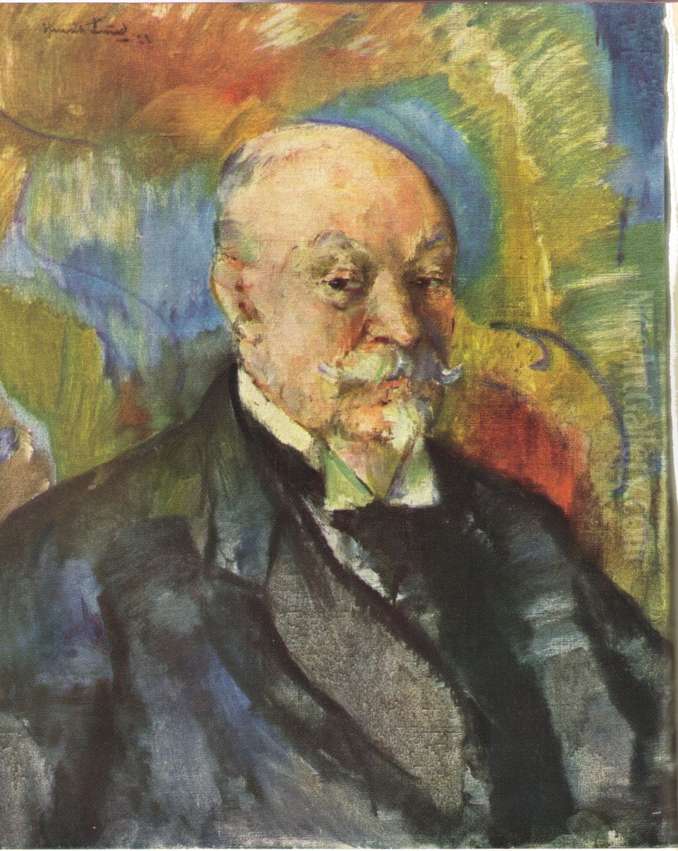 Nils Claus Ihlen Oil Painting by Henrik Lund