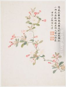 Crab-apple Blossom from a Flower Album of Ten Leaves