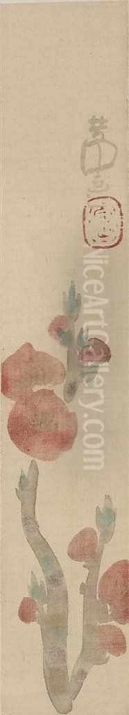 Flowers Oil Painting by Nakamura Hochu