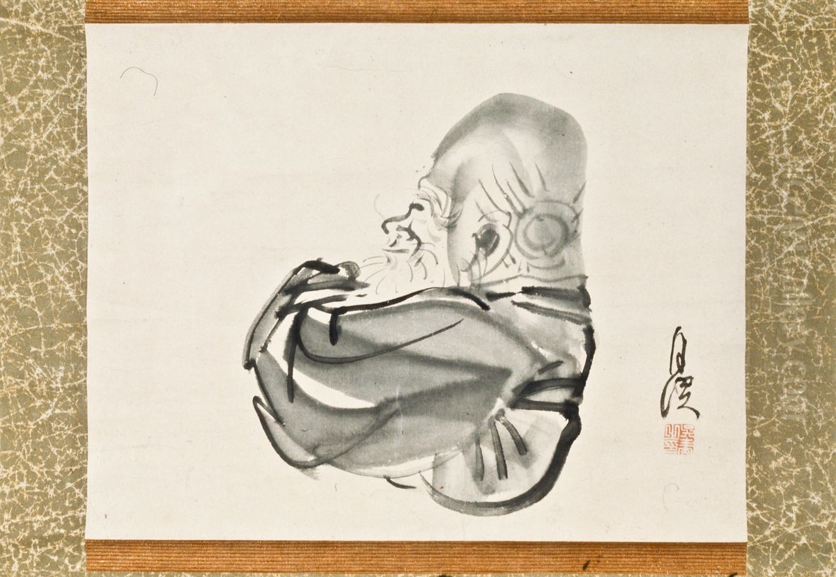 God of Longevity Oil Painting by Matsumura Goshun