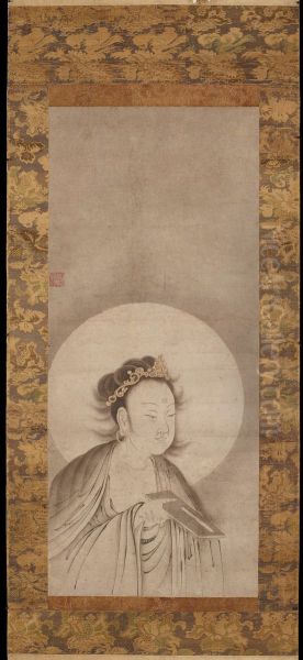 Manjushri Bodhisattva Oil Painting by Mincho