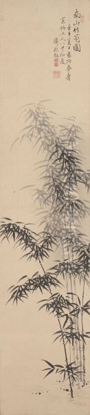 Gift of Southern Mountain Bamboo Oil Painting by Ema Saiko