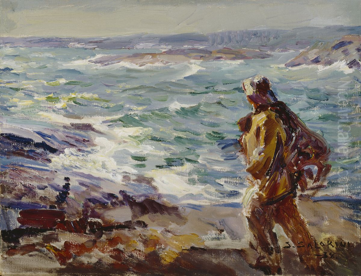 Towards the Sun Oil Painting by Santeri Salokivi