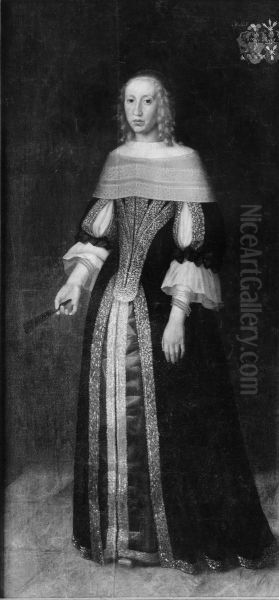 Barbara Marie Joakimsdatter Galtung Oil Painting by Karel van Mander III