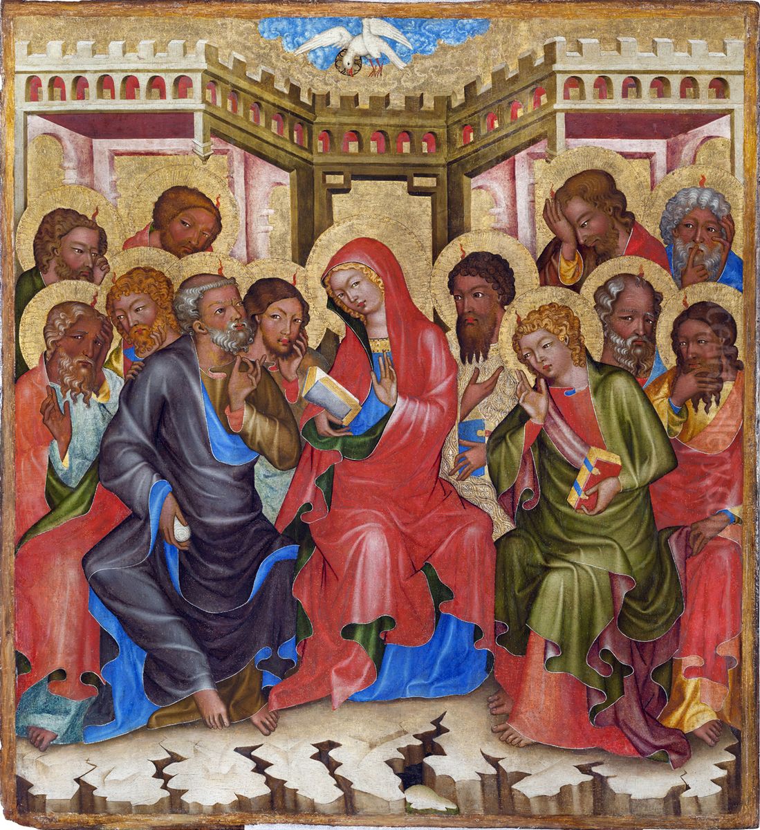 Pfingstfest Oil Painting by Master of Vyssi Brod Pfingstfest Oil Painting by Master of Vyssi Brod