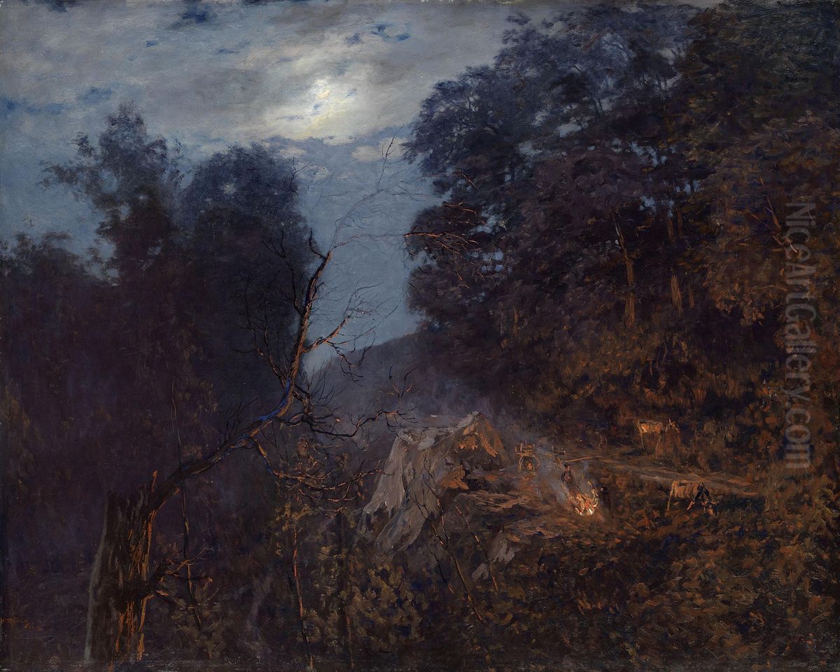 <<Na rassvete>> Oil Painting by Nikolay Nikanorovich Dubovskoy