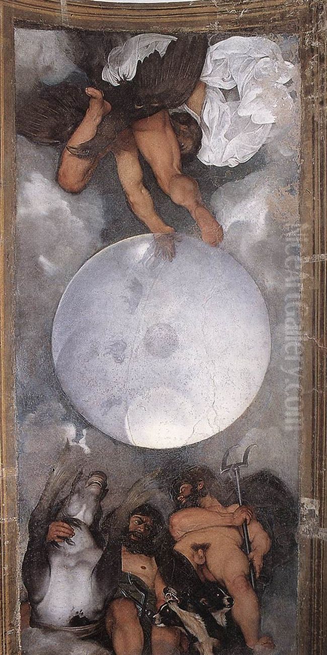 Jupiter, Neptune   and  Pluto Oil Painting by Caravaggio