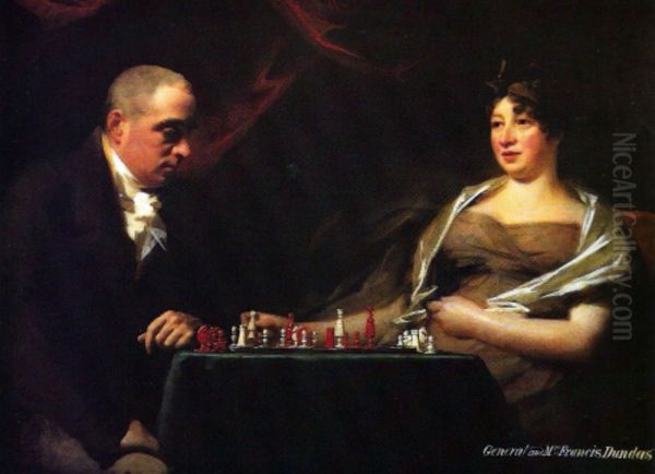 GeneralFrancis Dundasand Eliza Cumming, Mrs Francis Dundas. Oil Painting by unknown