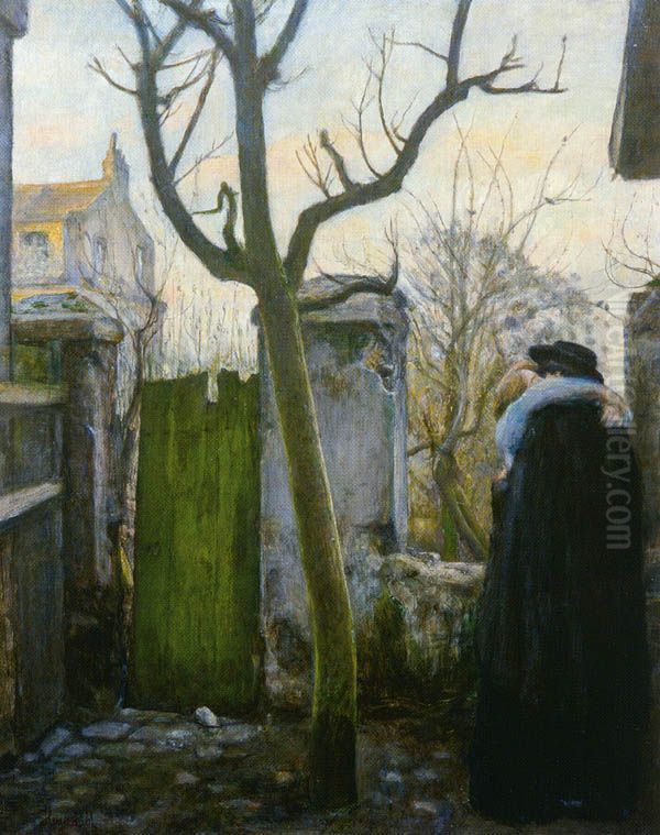 En idyll Oil Painting by Hans Heyerdahl