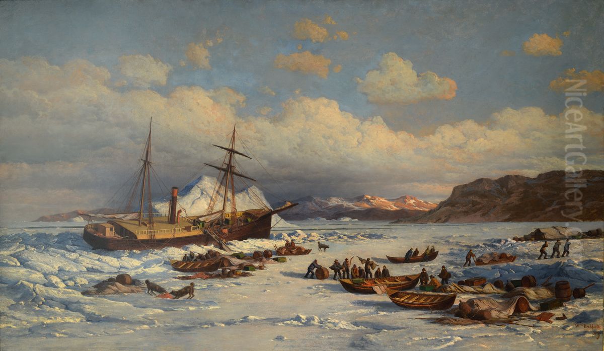 Voyage of the Polaris Oil Painting by William Bradford