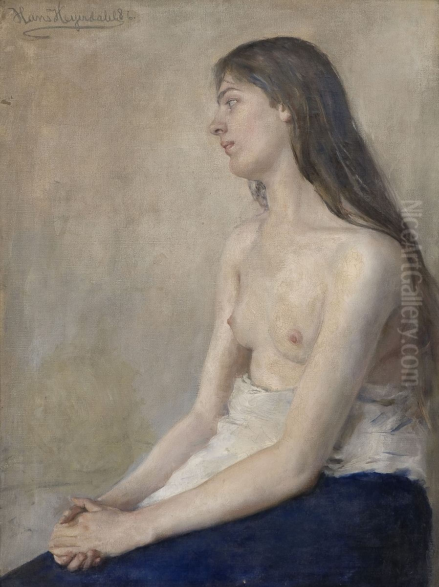 Nude Oil Painting by Hans Heyerdahl