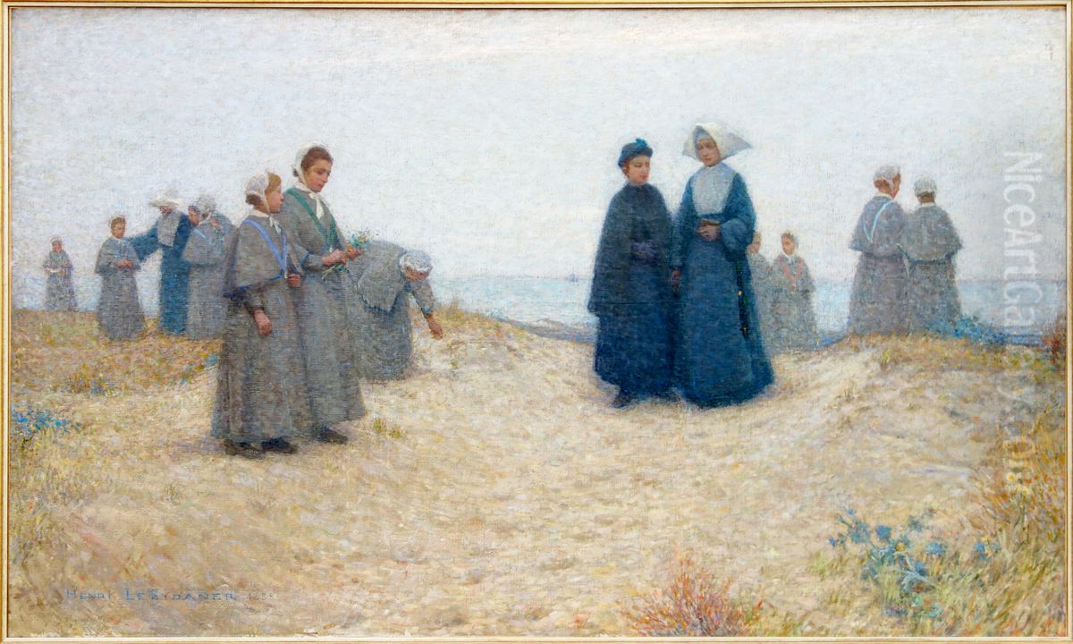 The Orphan Walk, Berck Oil Painting by Henri Le Sidaner
