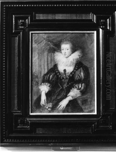 Portrait of Anna van Habsburg (1601-1666) Oil Painting by (studio of) Rubens, Peter Paul