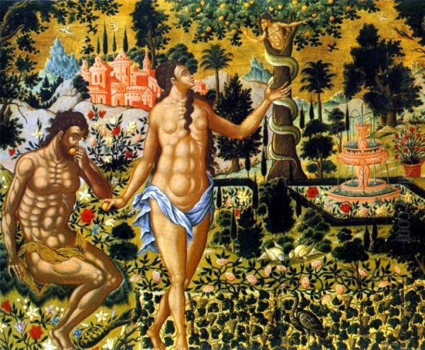 The Fall of Man (Poulakis) Oil Painting by Theodore Poulakis
