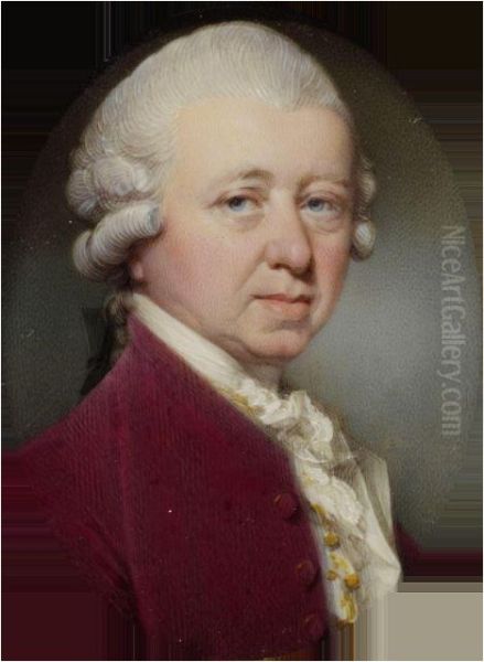 Portrait of an unknown man Oil Painting by Jeremiah Meyer