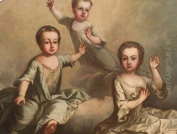 Die fruh verstorbenen Kinder von Maria Theresia Oil Painting by Martin Van Meytens