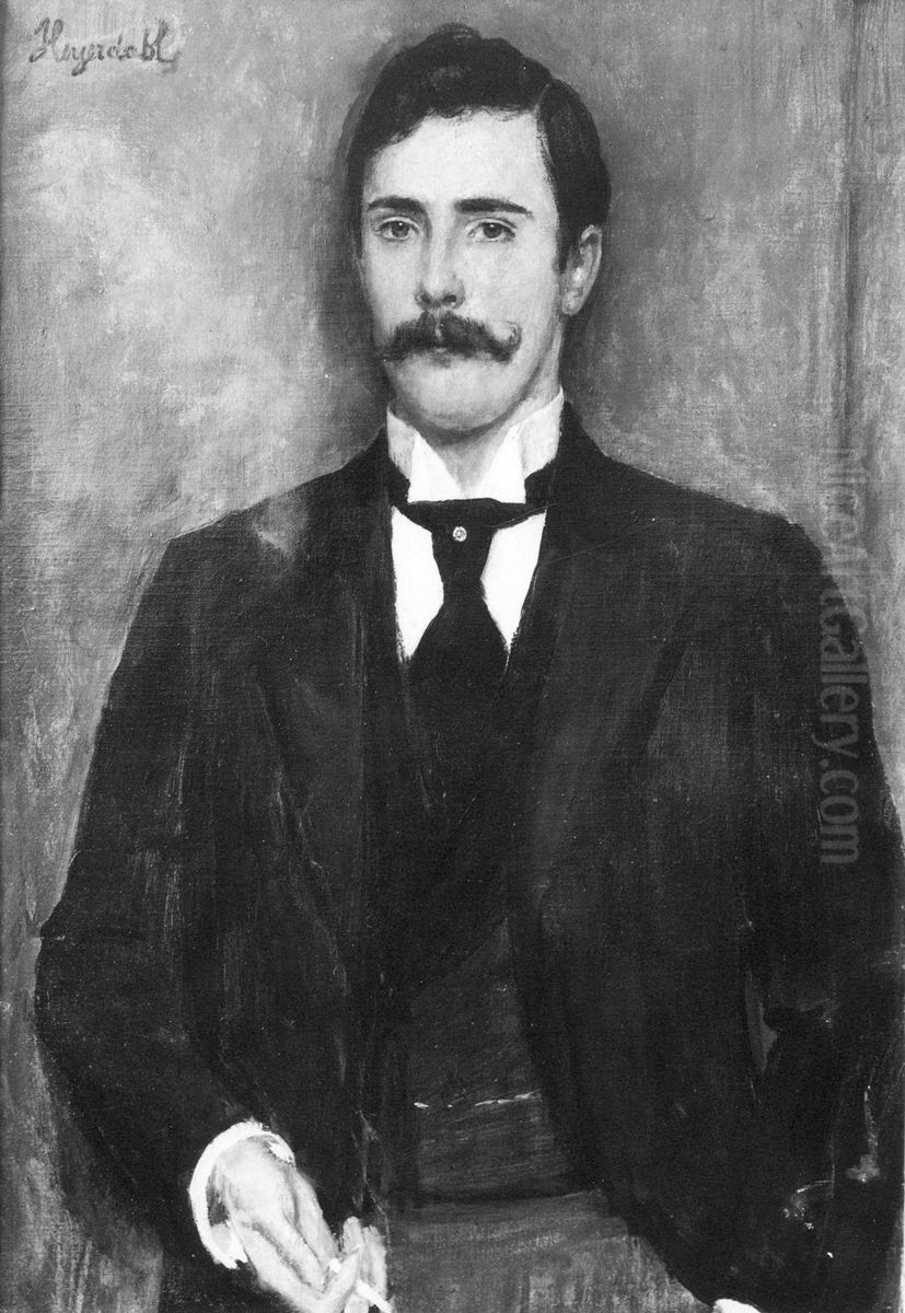 Sigurd Ibsen Oil Painting by Hans Heyerdahl