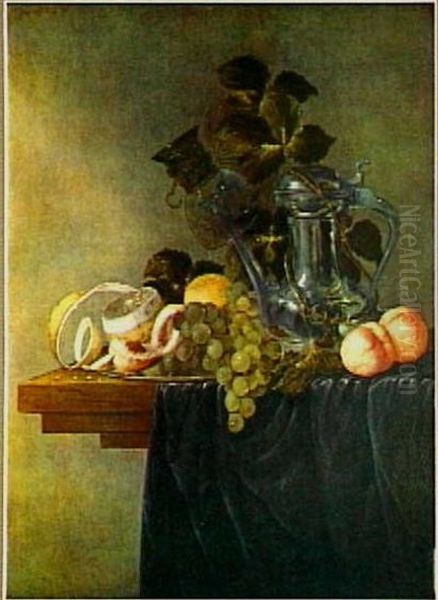 Still life with Jan Steen pitcher Oil Painting by Andries Benedetti