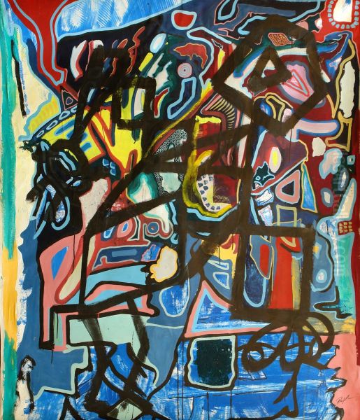 Der Rucken tut weh Oil Painting by Armin Andreas Pangerl