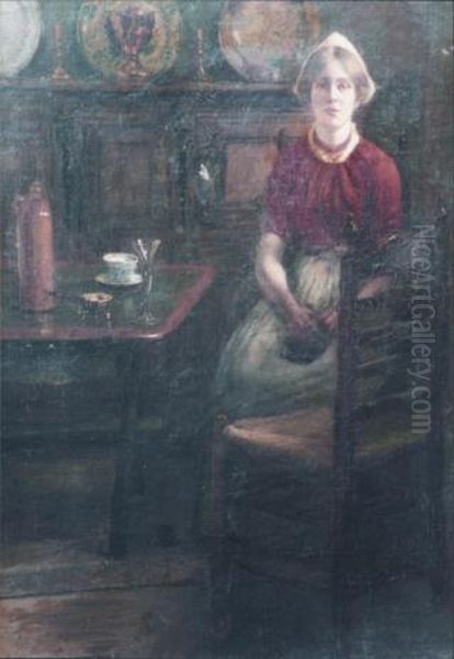 After the Marriage-proposal. Oil Painting by Benjamin Prins