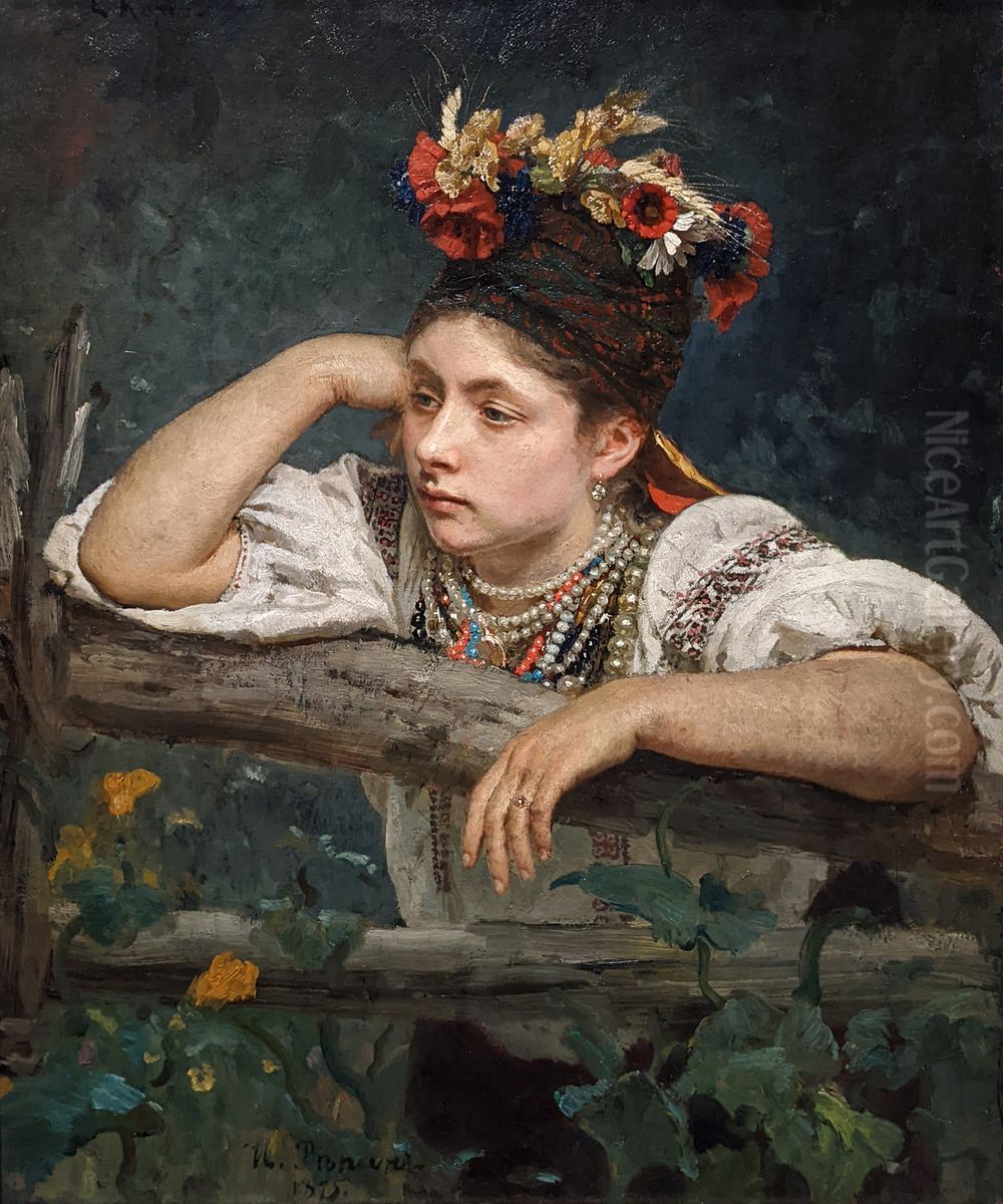 <<Ukrainka>> Oil Painting by Repin Iliya