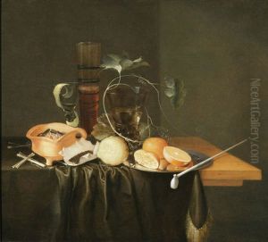 Stilleven met rook- en drinkgerei, ca. 1660