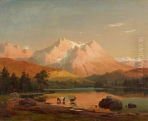 Mountainous Landscape with Fauna