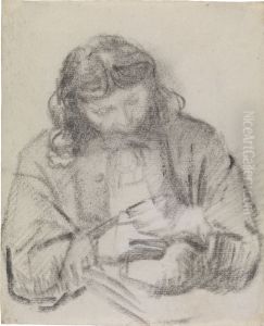 Seated Man, Half-Length, at Work