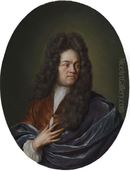 Portrait of an Elegant Man Oil Painting by Willem Van Mieris Leiden