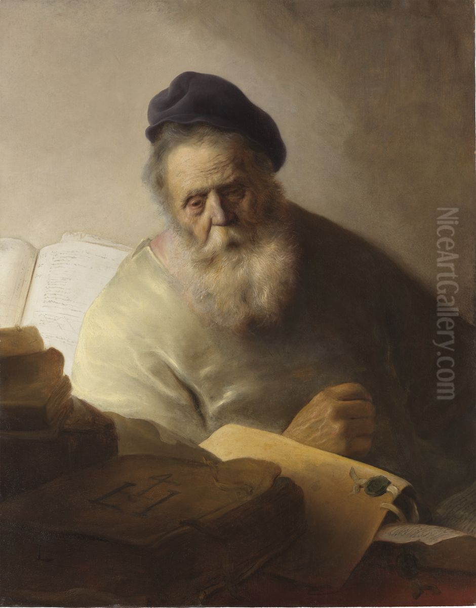 Bookkeeper at His Desk Oil Painting by Jan Andrea Lievens