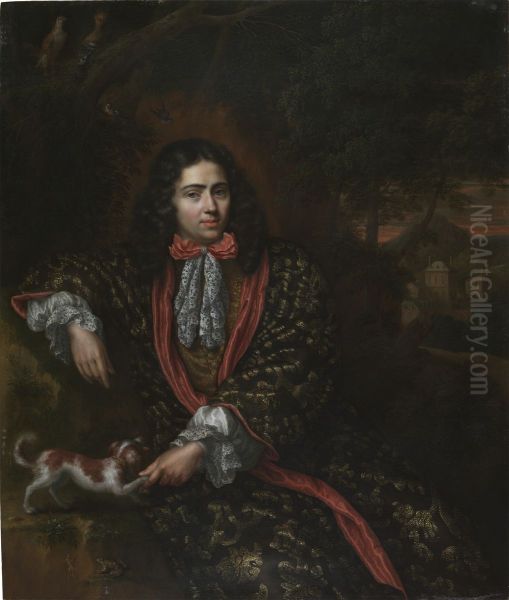 Portrait of a Man Oil Painting by Pieter Leermans