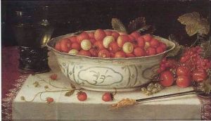 Still Life of Strawberries in a Wan-Li Bowl