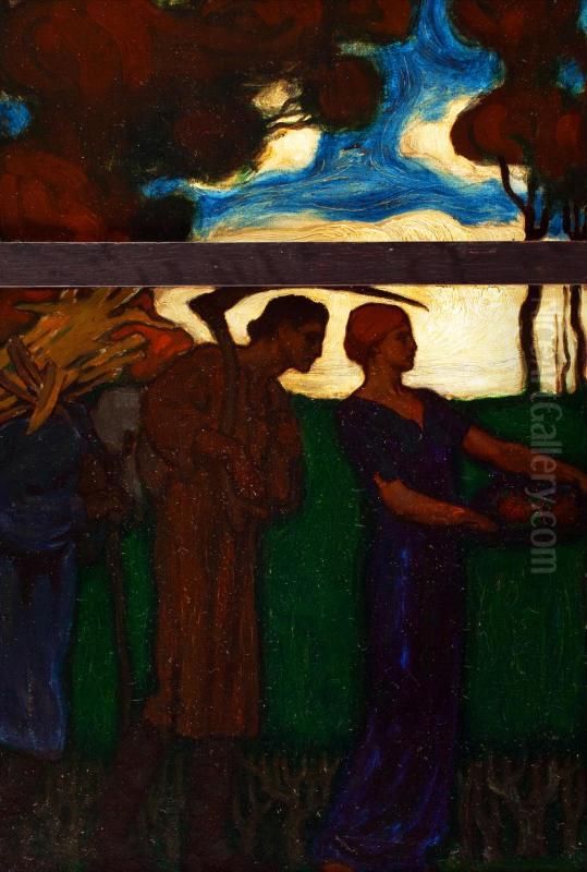 Autumn Oil Painting by Walter Appleton Clark