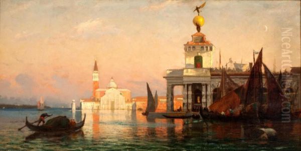 The Grand Canal With San Giorgio Maggiore Oil Painting by William Lamb Picknell
