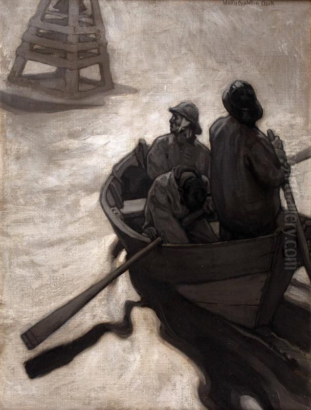 [Men in Rowboat] Oil Painting by Walter Appleton Clark