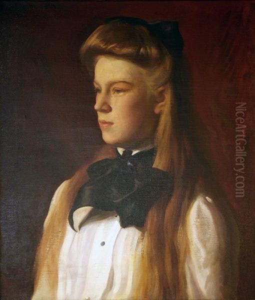 Miss Alice Boit Oil Painting by Joseph DeCamp
