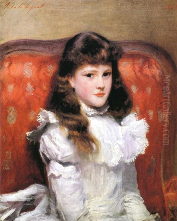 Miss Cara Burch (1878-1961) Oil Painting by John Singer Sargent