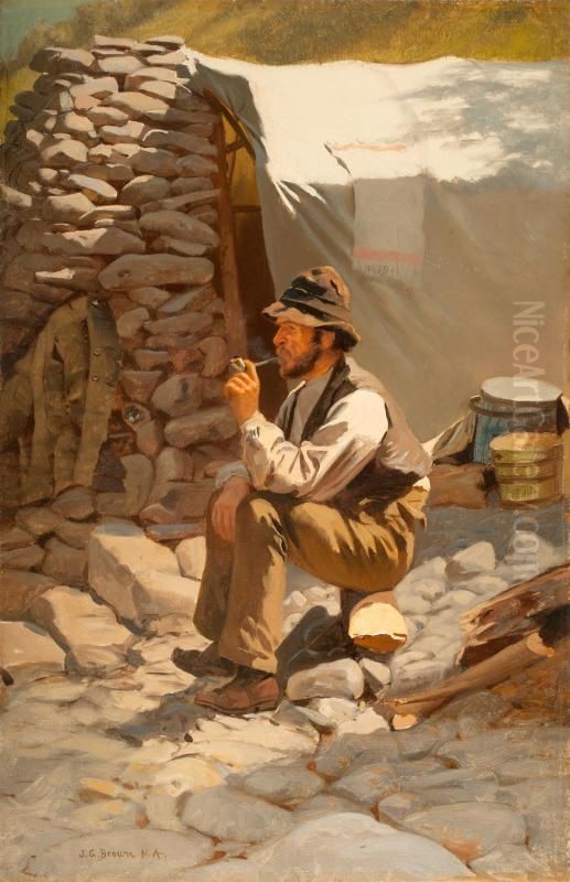The Prospector Oil Painting by John George Brown