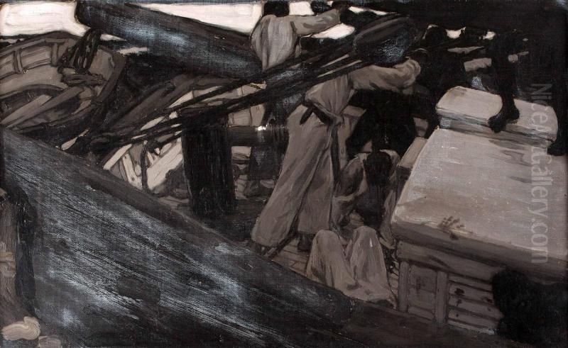 Revolt of the Slaves Oil Painting by Walter Appleton Clark