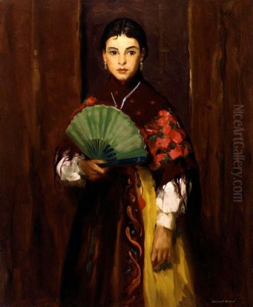 Spanish Girl of Segovia Oil Painting by Robert Henri