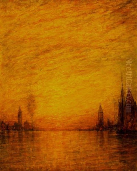 Venice Oil Painting by William Gedney Bunce