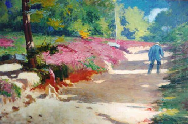 Sunlit Path Oil Painting by William de Leftwich Dodge