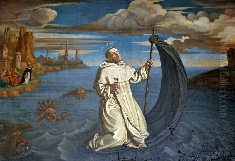 St. Raymond of Penyafort. Oil Painting by Tommaso Dolabella