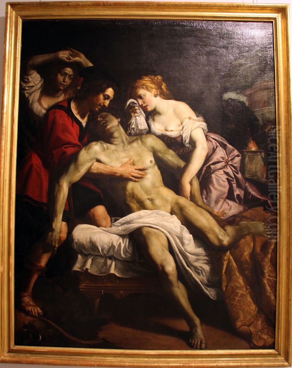 morte di meleagro Oil Painting by Domenico Fiasella