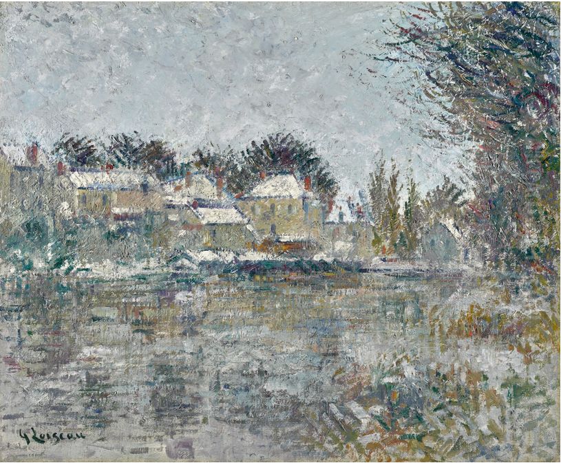 Effet de neige Oil Painting by Gustave Loiseau
