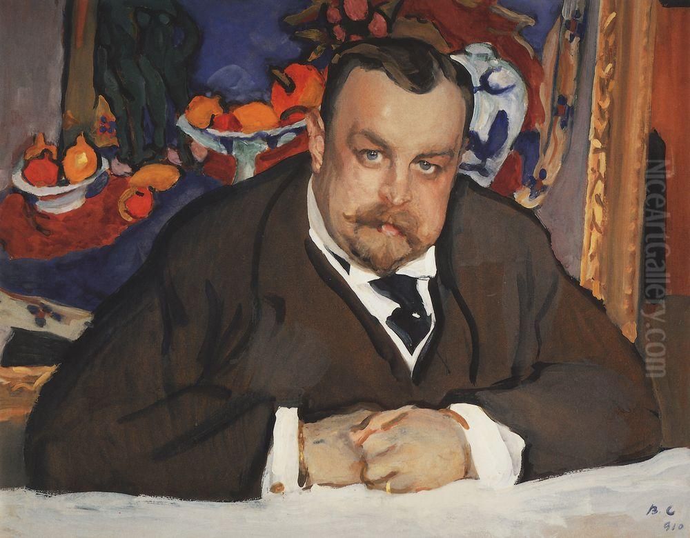 <<Portret I.A. Morozova>> Oil Painting by Valentin Serov