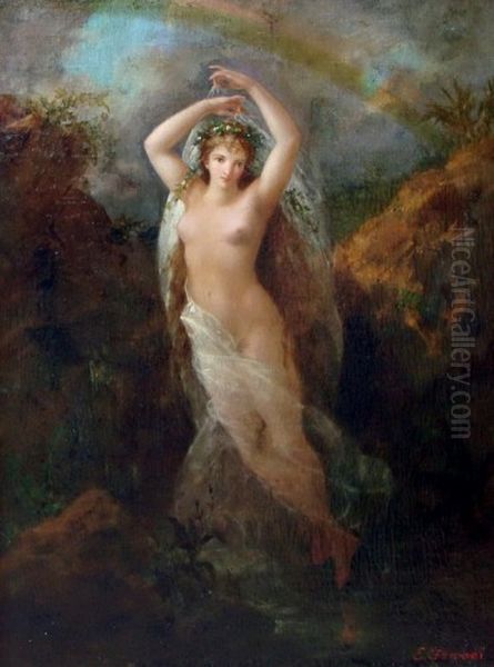 Ninfa della sorgente Oil Painting by Egisto Ferroni
