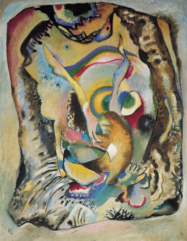 Painting on Light Ground Oil Painting by Wassily Kandinsky