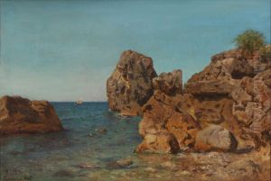 A rocky coast near Terracina, Italy.